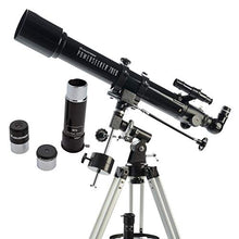 Load image into Gallery viewer, Celestron - PowerSeeker 70EQ Telescope - Manual German Equatorial Telescope for Beginners - Compact and Portable - BONUS Astronomy Software Package - 70mm Aperture
