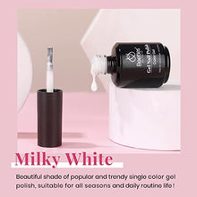 Load image into Gallery viewer, Beetles Neutral Gel Nail Polish 15ml Milky White Gel Polish Set Nude Color , Beetles Nail Blooming Gel
