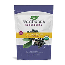 Load image into Gallery viewer, Nature's Way Organic Sambucus Lozenge, Elderberry and Zinc, 24 count pouch (Packaging May Vary)
