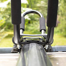 Load image into Gallery viewer, PaddleSports+ Kayak Roof Rack Sets for Cars and SUVs - Two Sets with Straps - Universal Fit Carriers Mount on Crossbars for Easy Travel with Kayaks Canoes Paddleboards and Surfboards
