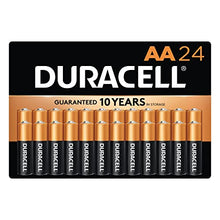 Load image into Gallery viewer, Duracell - CopperTop AA Alkaline Batteries - long lasting, all-purpose Double A battery for household and business - 24 Count
