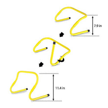 Load image into Gallery viewer, A11N Speed &amp; Agility Training Set- Includes 1 Resistance Parachute, 1 Agility Ladder, 4 Adjustable Hurdles, 12 Disc Cones | Exercise Equipment for All Sports
