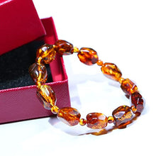 Load image into Gallery viewer, Baltic amber bracelet, 100% natural Baltic certified amber jewelry, promotes immune system, sleep, arthritis, migraine pain relief-MERPOCCLI
