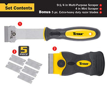 Load image into Gallery viewer, Titan Tools 17002 2-Piece Multi-Purpose and Mini Razor Scraper Set, 1-Pack
