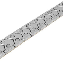 Load image into Gallery viewer, MagnetRX® Ultra Strength Magnetic Bracelet - Arthritis Pain Relief &amp; Carpal Tunnel Relief Magnetic Therapy Bracelets for Men - Adjustable with Sizing Tool (Silver &amp; Gold)
