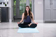 Load image into Gallery viewer, ZURA Ohm (Blue Relax Mat) - Eco-Friendly Combo Yoga Mat, Nonslip Grip w/Printed Microfiber - Extra Long - 3.5mm Thick, Soft - 100% Natural Rubber &amp; Non-Toxic, Machine Washable

