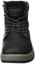 Load image into Gallery viewer, Dockers by Gerli Men's Combat Desert Boots, Black, 9
