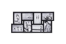 Load image into Gallery viewer, Malden International Designs Black 8 Opening 4x6 Collage Photo Frame
