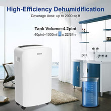 Load image into Gallery viewer, Shinco 2,000 Sq.Ft Dehumidifier for Basements, Home, Office, Bedroom, Bathroom, Laundry room and Garage. Auto or Manual Drain, Quietly Remove Moisture &amp; Control Humidity
