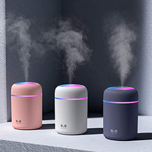 Load image into Gallery viewer, Colorful Cool Mini Cute Humidifier USB 300ml Portable with 7 Colors 2 Fog Mode Ultra Quiet Suitable for Home Car Bedroom Office and Travel (gray)
