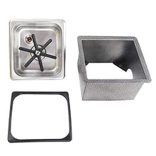 Load image into Gallery viewer, YBB Steaming Pitcher Rinser, Glass Cleaning Rinser for Bar Cafe Pan Dimensions Rinser with Base (7.1" x 6.7" x 4.7")
