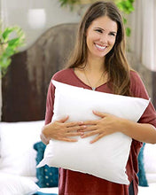 Load image into Gallery viewer, Foamily Premium Hypoallergenic Stuffer Pillow Insert Sham Square Form Polyester, 18" x 18", White
