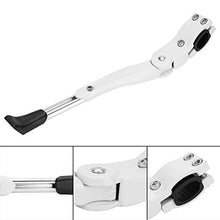 Load image into Gallery viewer, Dilwe Bike Kickstand Single Side Stand Aluminium Alloy Length Adjustable Bike Kickstand for 16" 20" 24" 26" Bike(White)
