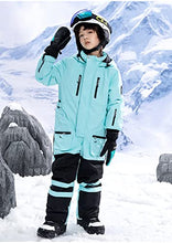 Load image into Gallery viewer, Boys/Girls Ski Suits One-piece Skiwear Windproof Waterproof Snow Wear Overalls Snowboarding Jacket for Kids
