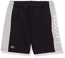 Load image into Gallery viewer, Lacoste Boys' Kid's Striped Shorts with Adjustable Waist, Abysm/Silver Chine, 6 Years
