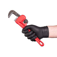Load image into Gallery viewer, Ammex Gloveworks HD Industrial Black Nitrile Gloves with Diamond Grip Case of 1000,6 mil, Size Large, Latex, Powder Free, Textured, Disposable, GWBN46100
