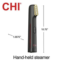 Load image into Gallery viewer, CHI Steam Handheld Garment Steamer for Clothes, Fabric and Drapes, 5 Minutes of Continuous Steam, Portable Wrinkle-Remover for Home and Travel, Black (11580)
