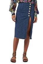 Load image into Gallery viewer, PETER DUNDAS Blue Denim Skirt, 42IT
