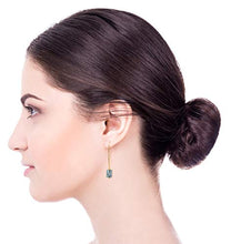 Load image into Gallery viewer, Stera Jewelry Women’s 14k Gold-Filled Kyanite Gemstone Dangling Long Wire Threader Earrings
