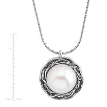 Load image into Gallery viewer, Silpada 'Return To Roots' 11.5-12 mm Freshwater Cultured Pearl Pendant Necklace in Sterling Silver
