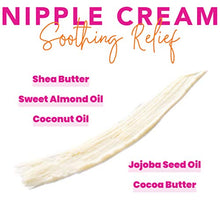 Load image into Gallery viewer, Pink Stork Nipple Cream: 100% Organic Breastfeeding Essentials with Jojoba Oil + Coconut Oil + Shea Butter, Lanolin Free, Heals Cracks + Pains, Women-Owned, 1 oz
