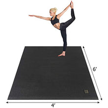 Load image into Gallery viewer, Gxmmat Large Yoga Mat 72"x 48"(6'x4') x 7mm for Pilates Stretching Home Gym Workout, Extra Thick Non Slip Anti-Tear Exercise Mat, Use Without Shoes
