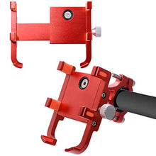 Load image into Gallery viewer, SANON Bicycle Motorcycle Phone Mount Aluminum Alloy Bicycle Motorcycle Handlebar Phone Mount for iPhone Samsung Galaxy GPS Phone Holder Bracket Red
