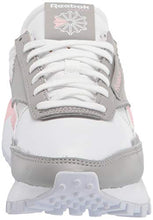 Load image into Gallery viewer, Reebok Kids' Classic Legacy Sneaker, Stark Grey/White/Urban Maroon, 5 M US
