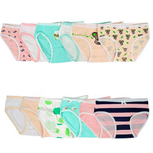 Load image into Gallery viewer, Nightaste Little Girl's Cotton Brief Panties Assorted 12-Pack Underwear for Toddler Baby Kids fits 2-12 Years (2-4 Years, Multi1)

