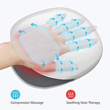 Load image into Gallery viewer, Comfier Wireless Hand Massager with Heat -3 Levels Compression &amp; Heating,Rechargeable Hand Massager Machine for Carpal Tunnel,Ideal Gifts for Women
