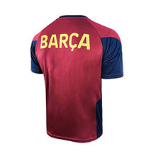 Load image into Gallery viewer, Icon Sports Mens Striker Short Sleeve Game Polyshirt UEFA Champions League Soccer Barcelona, Alternate, Large

