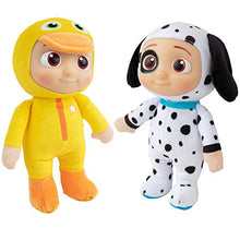 Load image into Gallery viewer, CoComelon JJ Duckie &amp; Puppy Plush Stuffed Animal Toys, 2 Pack - 8" Plush - for Ages 18 Months and up
