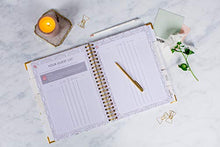 Load image into Gallery viewer, Wedding Planner Marble Gold - Undated Bridal Planning Diary Organizer - Hard Cover, Pockets &amp; Online Support
