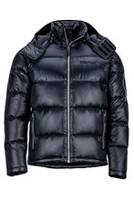 Load image into Gallery viewer, Marmot Men's Stockholm Down Puffer Jacket, Fill Power 700, Jet Black, Medium
