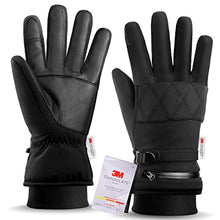 Load image into Gallery viewer, Flamino Winter Ski Gloves, Made with 3M Thinsulate Insulation, Waterproof Work Gloves with Touchscreen, Warm Snow Gloves for Women and Men in Cold Weathers
