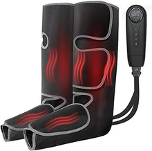Load image into Gallery viewer, Medcursor Air Compression Leg Massager with Heat, Calf and Foot Massager for Circulation and Fatigue Relief, Home Office Use - 3 Modes, 3 Intensities 2 Heat, Grey
