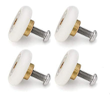 Load image into Gallery viewer, 4 Sets Shower Door Rollers Runners Wheels Replacement Part Bathroom Glass Door Runner Sliding Shower Door Roller Wheel - 19mm x 5mm

