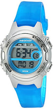 Load image into Gallery viewer, Marathon by Timex Women's TW5K96900 Digital Mid-Size Blue/Silver-Tone Resin Strap Watch
