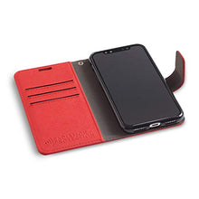 Load image into Gallery viewer, SafeSleeve EMF Protection Anti Radiation iPhone Case: iPhone 12 and iPhone 12 Pro RFID EMF Blocking Wallet Cell Phone Case (Red)
