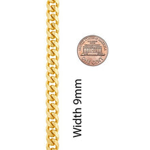 Load image into Gallery viewer, Lifetime Jewelry 9mm Cuban Link Chain Necklace for Men &amp; Women 24k Gold Plated, 24 Inches
