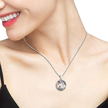 Load image into Gallery viewer, Tree of Life Necklace for Women, Sterling Silver Pendant, Jewelry Gift with Infinite Colorful Cubic Zirconia for Girlfriend Daughter
