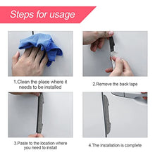 Load image into Gallery viewer, 4 PCS Bling Rhinestone Car Door Handle Scratch Protector, Universal for All Cars, Vehicles, SUVs, Car Side Rearview Mirror, Car Door Edge Guard, Car Exterior Accessories for Women Men (Black)
