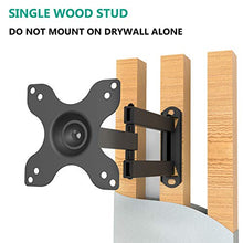 Load image into Gallery viewer, WALI TV Wall Mount Articulating LCD Monitor Full Motion 14" Extension Arm Tilt Swivel for Most 13" 15" 17" 19" 20" 22" 23" 24" 26" 27" 30" LED TV Flat Panel Screen with VESA 100x100,75x75 1330LM
