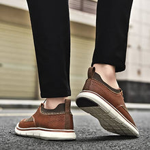 Load image into Gallery viewer, Men's Oxford Shoes Casual Dress Shoes for Men Business Walking Comfortable （Brown,41
