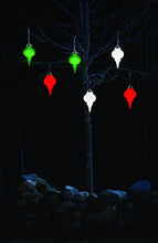 Load image into Gallery viewer, XODUS Innovations WP680 Battery Powered Hanging Decorative Outdoor LED Pulsing 5" Finial Light with Sensor Turns-On at Dark, Red
