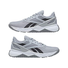 Load image into Gallery viewer, Reebok Women's Nanoflex TR Cross Trainer, Cold Grey/Black/White, 8
