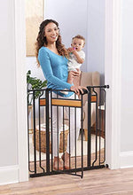 Load image into Gallery viewer, Regalo Home Accents Extra Tall and Wide Baby Gate, Bonus Kit, Includes Décor Hardwood, 4-Inch Extension Kit, 4-Inch Extension Kit, 4 Pack Pressure Mount Kit and 4 Pack Wall Cups and Mounting Kit
