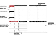 Load image into Gallery viewer, Law of Attraction Daily Planner - Deluxe Day Calendar and Gratitude Journal to Increase Productivity, Happiness &amp; Time Management - Non Dated, A5 Purple Hardcover + Bonus Stickers
