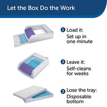 Load image into Gallery viewer, PetSafe PAL00-14242 ScoopFree Original Self-Cleaning Cat Litter Box - Automatic with Disposable Tray and Non-Clumping Crystal Litter - Purple
