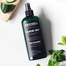Load image into Gallery viewer, Brickell Men's Balancing Toner For Men, Natural and Organic Alcohol-Free Cucumber, Mint Facial Toner with Witch Hazel, 8 Ounce, Scented
